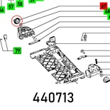 ROTARY KNOB D34 M6-8T BLUE