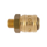 BRASS MALE QUICK COUPLER 1/4'M