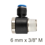 SWIVEL ELBOW PU 6MM X 3/8' M