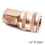 QUICK COUPLER ARO STYLE BRASS  N/PLATED 1/4' FEMALE