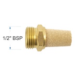 MUFFLER BRASS CONICAL 1/2' MALE