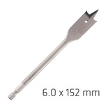 ALPEN SPADE BIT 6MMX152MM