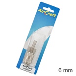 QUICK COUPLER UNIVERSAL 6MM HOSETAIL 1PC PACK