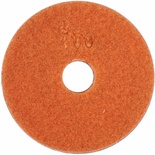 100MM DIAMOND WET POLISHING PAD 300 GRIT ORANGE