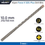 FORCE X 10.0 x 210/150  SDS-PLUS DRILL BIT X4 CUTTING EDGES