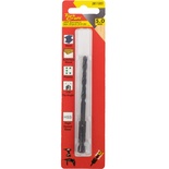 DRILL BIT HSS STANDARD 5.0MM HEX SHANK 1/CARD