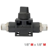 PU HOSE FITTING VALVE 1/8'M X 1/8'M