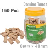 DOMINO TENON 8X40MM 150PC JAR BEECH WOOD