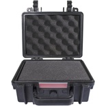 HARD CASE 250X220X120MM OD WITH FOAM BLACK WATER & DUST PROOF (221609)