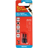 TORX TX 10 IMPACT INSERT BIT 25MM 2PC CARDED