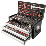 TOOL BOX 154 PCE 3 DRAWER & TOP TRAY 535X X255 X 315MM TRACK BOX