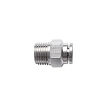 METAL PU FITTING STRAIGHT 6MM X 1/4' M