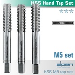 HAND TAP SET IN POUCH M5 HSS 0.8MM PITCH