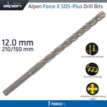 FORCE X 12.0 x 210/150  SDS-PLUS DRILL BIT X4 CUTTING EDGES