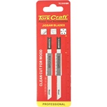 U-SHANK JIGSAW BLADE 10TPI WOOD 2.5MM REVERSE TOOTH 2PC
