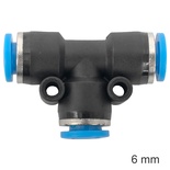 PU HOSE FITTING TEE 6MM