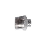 METAL PU FITTING STRAIGHT 6MM X 1/2' M