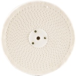WHITE BUFF/MOP 200MM X 3 SECTION X 30 MM THICK 1/2' HOLE