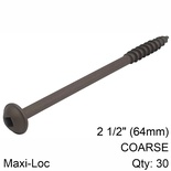 KREG HD PROTEC KOTE POCKET HOLE SCREWS 64MM 2.50' #14 COARSE THREAD MX