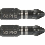 IMPACT PHIL.2 X 25MM INS.BIT 2/CARD PH2
