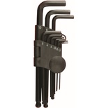 HEX KEY SET 9PC BALL POINT 1.5-10MM CARDED CR-V