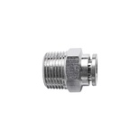 METAL PU FITTING STRAIGHT 8MM X 3/8' M