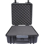 HARD CASE 425X370X210MM OD WITH FOAM BLACK WATER & DUST PROOF (333517)