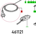 CABLE WITH PLUG EHL 65 DIN-H05RN-F