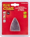 OSCILLATING SANDPAPER A/O 35X50MM 10PC FINGERTIP 180GRIT