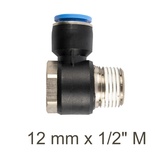 SWIVEL ELBOW PU 12MM X 1/2' M