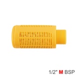 PLASTIC BREATHER SILENCER 1/2' M ORANGE