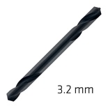 HSS SUPER DRILL BIT DOUBLE ENDED 3.2MM POUCHED