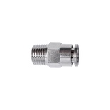 METAL PU FITTING STRAIGHT 8MM X 1/4' M