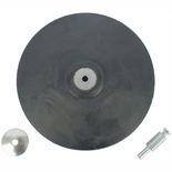 BACKING PAD RUBBER 150MM W/ARBOR