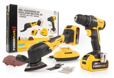 Power Plus - 20V Impact Drill/Screwdriver + Oscillating Multitool Combo - Brushless