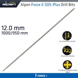 FORCE X 12.0 x 1000/950 SDS-PLUS DRILL BIT X4 CUTTING EDGES