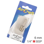 HOSETAIL 1/4'M X 6MM 2PC PACK
