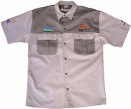 VERMONT MENS BUSH SHIRT KHAKI 100% COTTON 2XL
