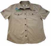 VERMONT LADIES COTTON SHIRT STONE SMALL