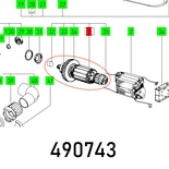 ARMATURE 230V BS 105 E ET-BG