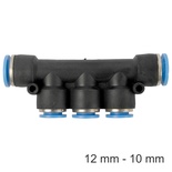 PU HOSE FITTING MANIFOLD 12MM-10MM