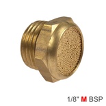 MUFFLER BRASS FLAT 1/8' MALE