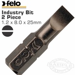 FELO SLOT SL 1.2 X 8.0 X 25MM 2PC INS.BIT