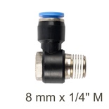 SWIVEL ELBOW PU 8MM X 1/4' M