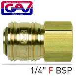 BRASS QUICK COUPLER 1/4'F