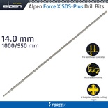 FORCE X 14.0 x 1000/950 SDS-PLUS DRILL BIT X4 CUTTING EDGES