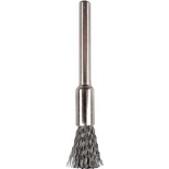 MINI CARBON STEEL BRUSH 5.0MM END 2.4MM SHANK