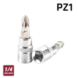 FIXMAN 1/4' DR.BIT SOCKET PZ1 POZI SCREWDRIVER BIT