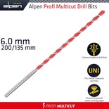 PROFI MULTICUT DRILL BIT 6 X 200MM