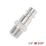 CONNECTOR GERMAN 1/4' MALE BULK